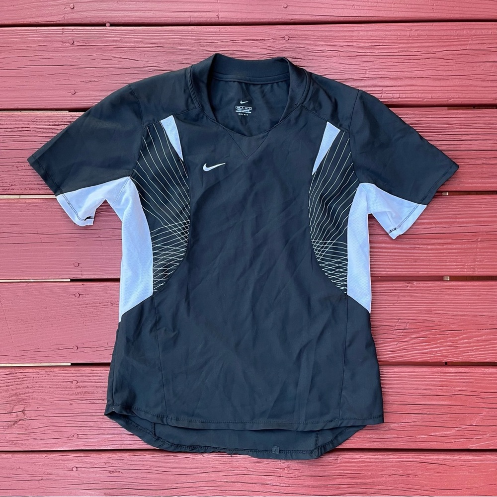 Nike Black and White Sports Tee
